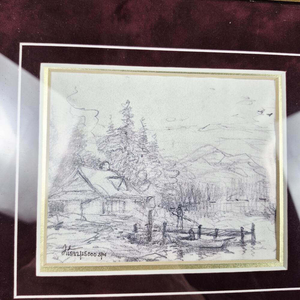 Thomas Kinkade A Perfect Day Beginning to End Gold Frame Signed Art Piece & COA - Picture 3 of 10
